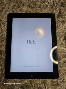 Apple iPad 2 Wi-Fi (A1395) 16GB Wi-Fi Only Black (Glass Cracked) Restored Works - Picture 1 of 5