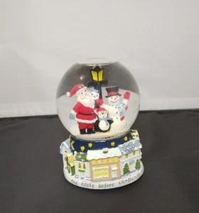 Rare Vintage KCARE Musical Snow Globe Christmas 6" tall - Picture 1 of 7