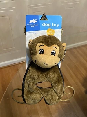 Animal Planet Interactivo Mascota Perro Juguete con Chirrido Mono Plano 11” Foto 1 de 3