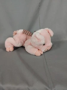 A&A Plüsch Flopsies Collection mit Bohnenfüllung rosa Schwein Stofftier - Bild 1 von 6