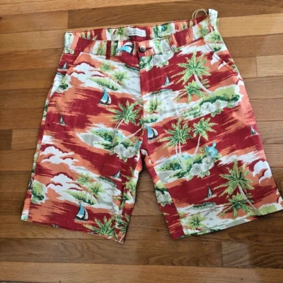 Island Republic Hombre Pantalones Cortos Hawaiano Colorido Nuevo Con Etiquetas Algodón 34" X 9" Nuevo Foto 1 de 3