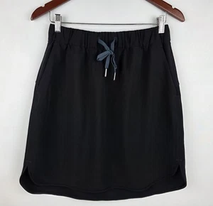 Falda sobre la marcha para mujer Lululemon *21" negra talla 8 - Imagen 1 de 9