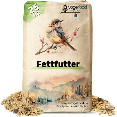 25 kg Fettfutter Wildvogelfutter Vogelfutter Streu Vögel HK Österreich Garten - Bild 1 von 4