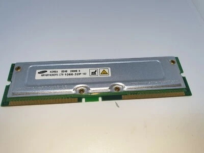 FOR DELL SAMSUNG MR16R1628DFO-CT9  256MB/8 Rambus 8ECC PC 1066-32P 800Mhz Memory - Image 1 of 2