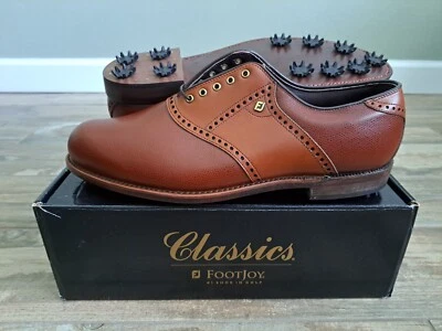 NEW Vintage Footjoy Classics Dry Mens Golf Shoes 51480 BRN/BRN 13C - Image 1 of 4