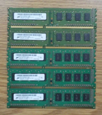Micron MT8JTF25664AZ-1G4D1 (2GB) 1Rx8 PC3-10600U-9-10-A0 (x5=10GB) - Image 1 of 4