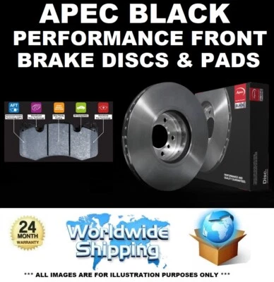 APEC BLACK Performance Front Discs & Pads for BMW Coupe F22 F87 220 i 2015->on Foto 1 de 4