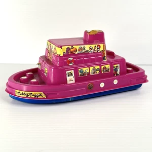 McDonald's 1983 bote en forma contenedor de comida feliz juguetes rosa azul vintage - Imagen 1 de 10