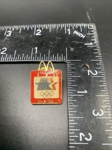 1984 84 LA Olympics Pin Sponsor Mc Donalds Enamel with Golden Arches Vintage Pin - Picture 1 of 3