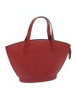 Pre Loved Louis Vuitton Red Epi Leather Tote Bag With Gold-Tone Hardware And Zip