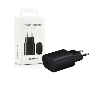 Alimentatore parete SAMSUNG Ricarica Veloce 25W USB-C S22 S23 S24 Note Ultra 5G - Immagine 1 di 4