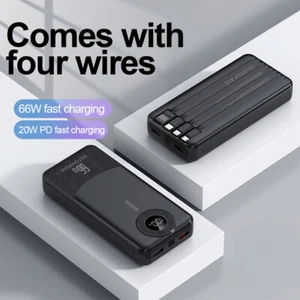 50000 mAh Power Bank USB C caricabatterie 66 W batteria aggiuntiva per Samsung iPhone - Foto 1 di 16