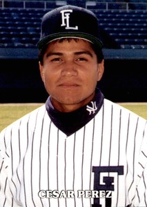 1992 Fort Lauderdale Yankees Team Issue 23 Cesar Perez Greensboro North Carolina