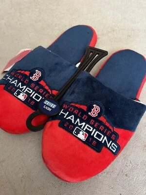 Boston Red Sox MLB 2018 World Series Champion Slippers House Shoes Mens 11-12 L - Image 1 of 3
