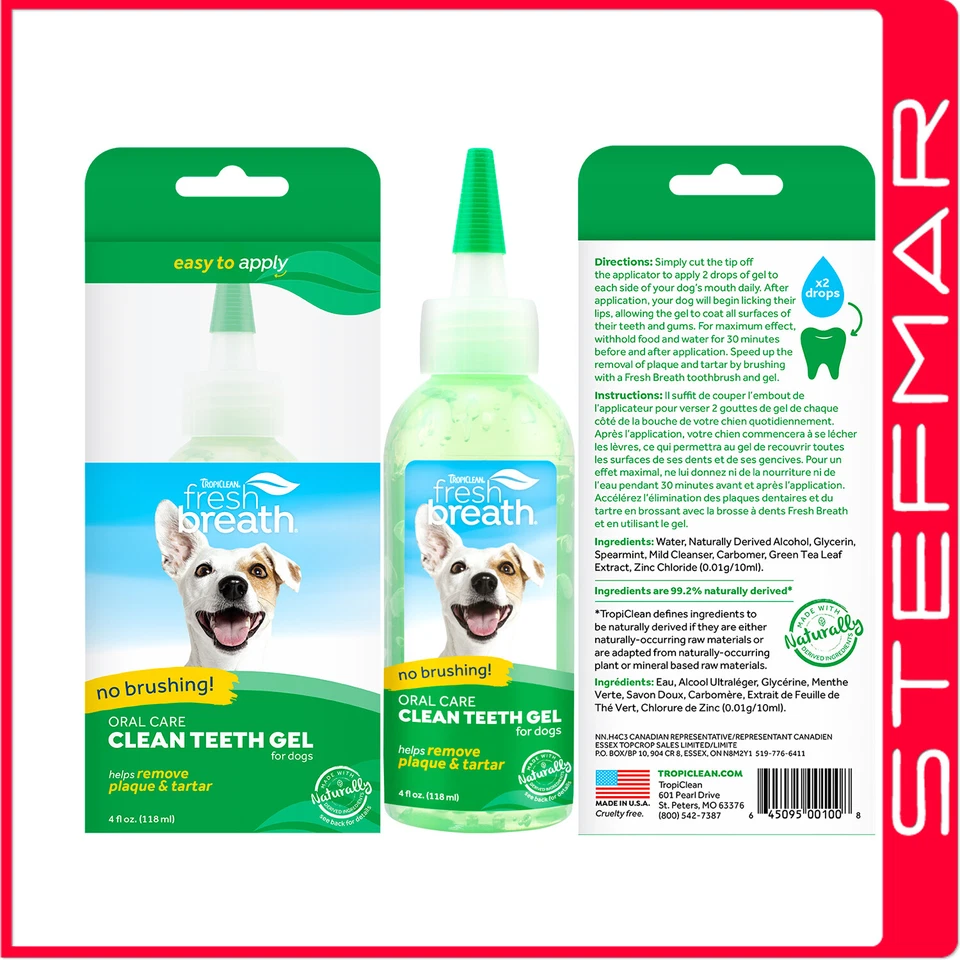 Tropiclean Fresh Breath Clean Teeth Gel 118ml - Image 1 of 1