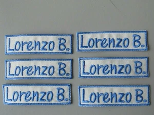 TOPPA NOME RICAMATO PERSONALZZATO N.6 PATCH TERMOADESIVE CM 7X2 - Imagen 1 de 1