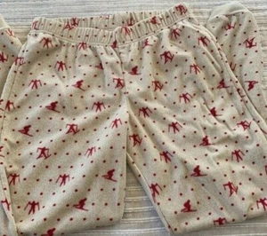 Kinder Unisex Katze & Jack Weihnachten PJ Hose mit Ski Schneebällen Grafikdesign Small - Bild 1 von 4