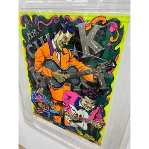 Red Grooms Chuck Berry authentic Signed Silkscreen , 1978 - Picture 1 of 8