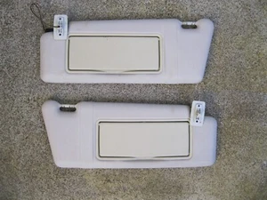 94-00 Mercedes-Benz W202 C Class Left + Right Sunvisor Sun Visor Pair Gray - Picture 1 of 15