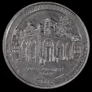 2016 P Major Die Deterioration (Wear) US Mint Error Coin Harpers Ferry - Picture 1 of 2