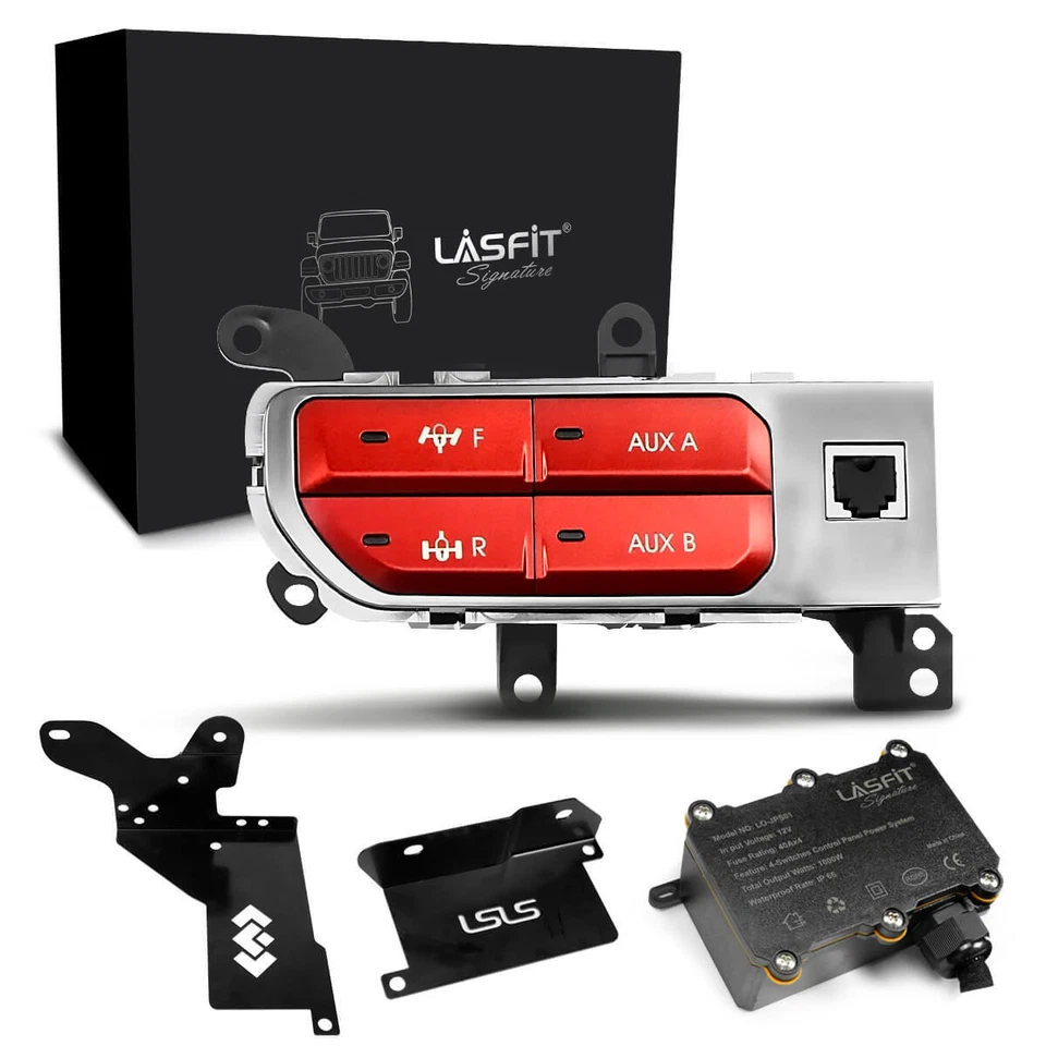 Auxiliary Switch Bank Kit Custom Fit for Jeep Wrangler JL/Gladiator JT 2018-2021 - Изображение 1 из 4