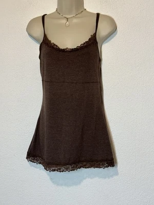 Camiseta sin mangas Y2k De colección Marrón Imperio Babydoll Cami Boho Fairy Forest Whimsigoth Grande Foto 1 de 4