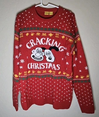 Wallace & Gromit Ugly Christmas Sweater " Crackin Christmas" Women's size XL - Image 1 of 4