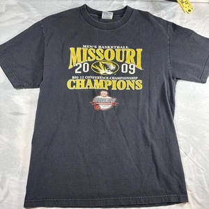 Men’s Large Vintage T Shirt Missouri Tigers Basketball 2009 Big 12 - Picture 1 of 4