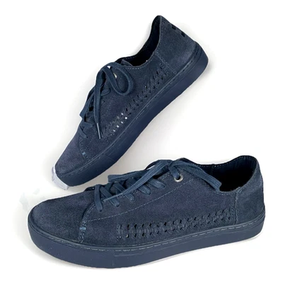 TOMS Womens Lenox Suede Sneaker Blue Monochrome Deconstructed Shoe, SZ 8 UNUSED! - Image 1 of 4