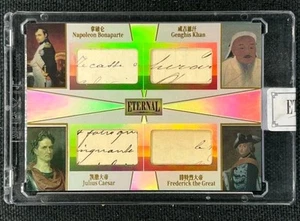 2024 Eternal World Celebrities Napoleon Khan Caesar Frederick Quad Relics 40/50 - Picture 1 of 2