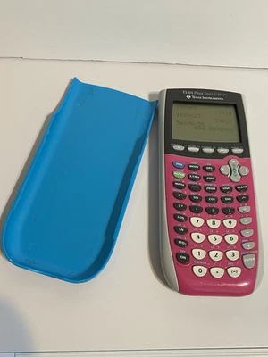 Texas Instruments TI-84 Plus Graphing Calculator Tested with Slip Cover - Image 1 of 4