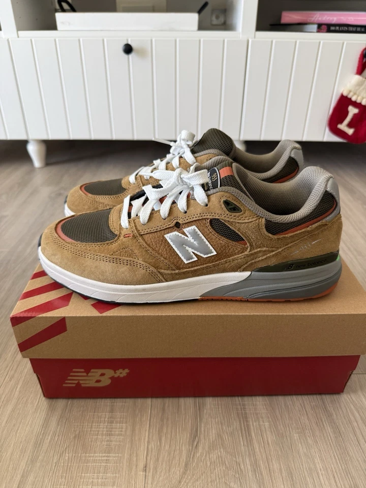 Size 10.5 - Andrew Reynolds x New Balance Numeric 933 Camel Dark Brown - Image 1 of 4