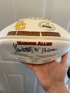 MARCUS ALLEN USC TROJANS SIGNED 81’ HEISMAN FOOTBALL Commemorative JSA COA - Picture 1 of 6