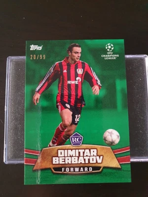 Topps Lost Rookie Dimitar Berbatov Green Parallel 20/99 (Read before Buying) - Image 1 of 3