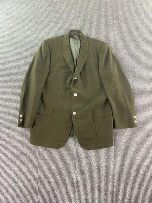 Blazer De Colección The English Shop 44 R Verde Lana Botón Princeton University Ivy Foto 1 de 4