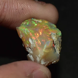 Ópalo blanco áspero 11,85 CTS, ópalo Welo etíope piedra preciosa cruda para joyería - Imagen 1 de 5