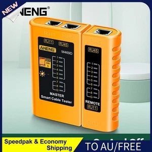 AU M469D RJ45 RJ11 Network Cable Tester Telephone Line Detector (Yellow) - Bild 1 von 12
