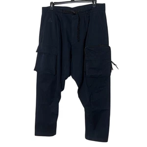 Nike ACG Pantalone Cargo Uomo XL Blu Navy Relaxed Fit Tasche Y2K Streetwear - Foto 1 di 15