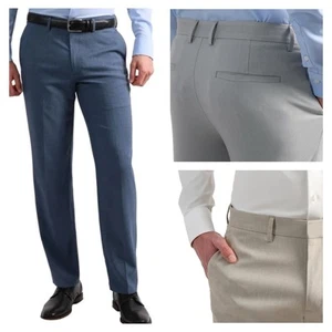 Kenneth Cole Herren Anzughose Slim Fit Stretch Stoff Flexibler Bund Büro - Bild 1 von 25