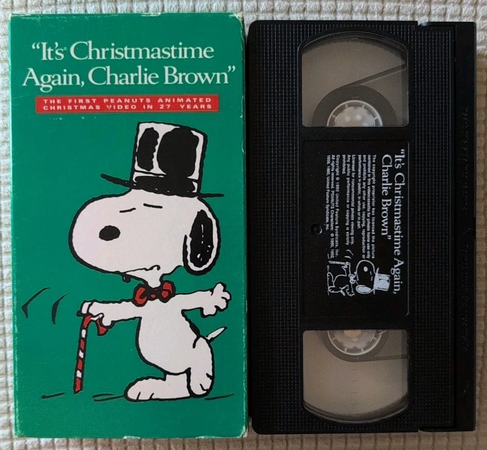 It's Christmastime Again Charlie Brown VHS Foto 1 de 2