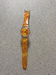 Swatch + Gent GE102 So Fresh Orange Citrus Fruit 2003 RARE! - Photo 1/5