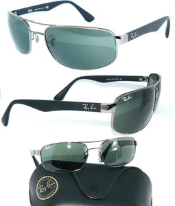 Ray Ban GAFAS DE SOL GRIS VERDE 3445 004 HOMBRE 3379 MOTERO 3478 GAFAS 3527 ESTUCHE - Imagen 1 de 5