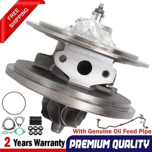 Upgrade Billet Turbo Cartridge CHRA Core+Oil Feed Pipe For Ford Transit 2.2L RWD - Picture 1 of 15