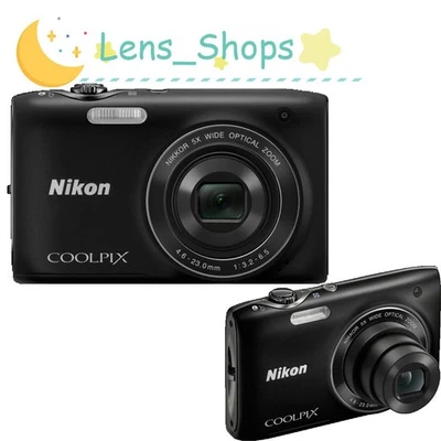 Nikon COOLPIX S3100 Digital Camera 14.0MP 5x Optical Zoom Black Noise Reduction - Image 1 of 4