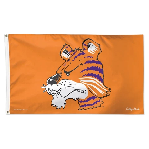 CLEMSON TIGERS VAULT THE TIGER MASCOT 3'X5' DELUXE FLAG NEW WINCRAFT 🐯 Cover