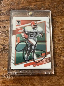 Eric Metcalf IP Signed Optic Card JSA Coa Autographed Cleveland Browns - Picture 1 of 3