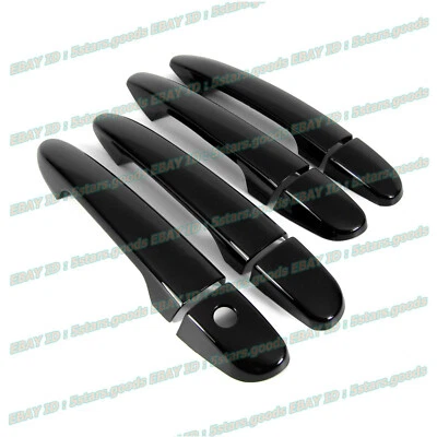 Cubiertas de manija de puerta lateral edición negra brillante para Toyota Yaris / iA 17-20 Foto 1 de 4