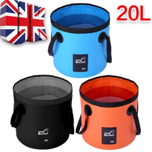 20L Collapsible Buckets Folding Water Bucket Fishing Bucket for House Cleaning Q - Picture 1 of 15
