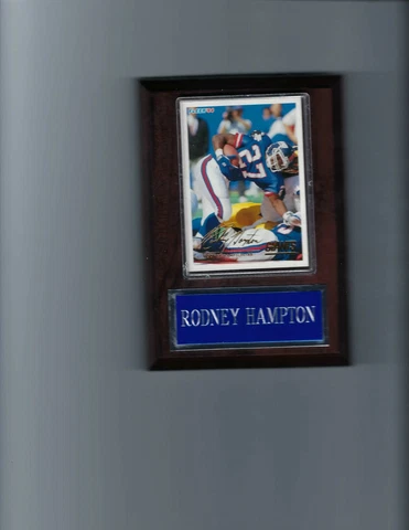 RODNEY HAMPTON PLAQUE NEW YORK GIANTS NY FOOTBALL NFL   C Cover