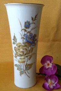 AK KAISER Porzellan Vase Blumenvase Bettina Goldrand Blumen 1269/24 - Bild 1 von 8